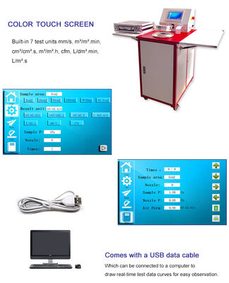 Testador Digital de Permeabilidade ao Ar de Tecidos para Laboratório Liyi